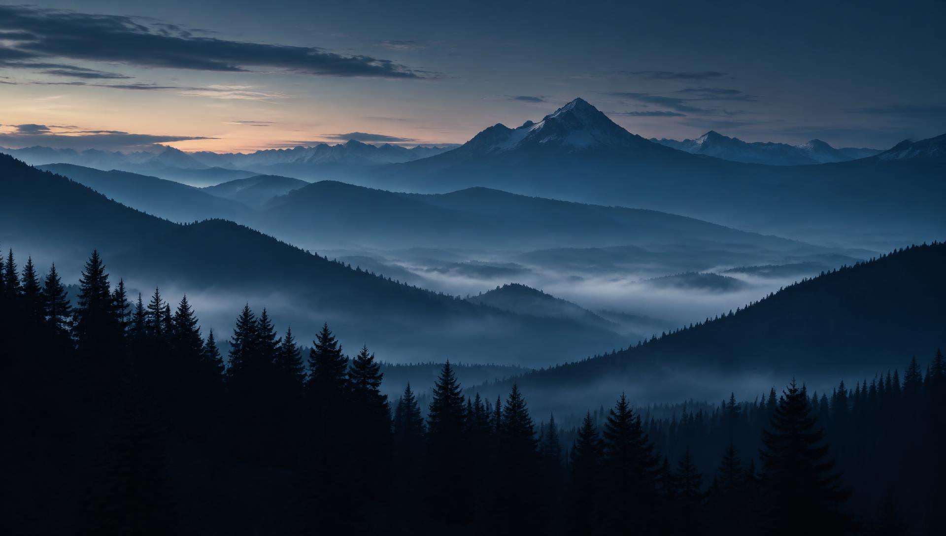 Layered mountain ridges at dawn — the next peak ahead
